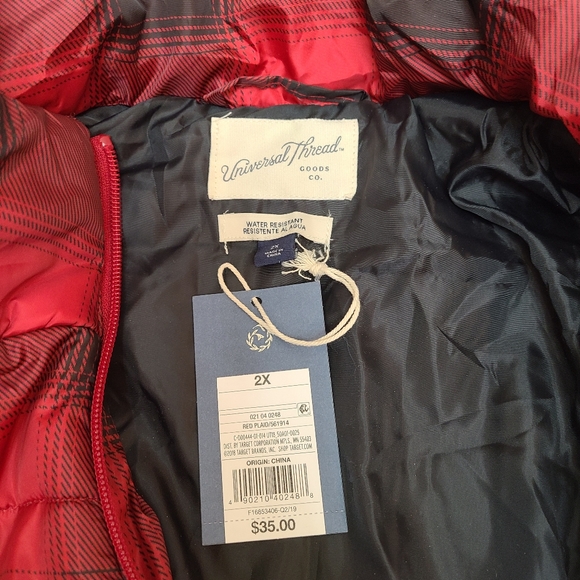 NWT Universal Thread Goods Co. Puffer Coat 2x - Picture 2 of 7